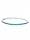 Pulseira Riviera Prata 925 Esmeralda - Masculina